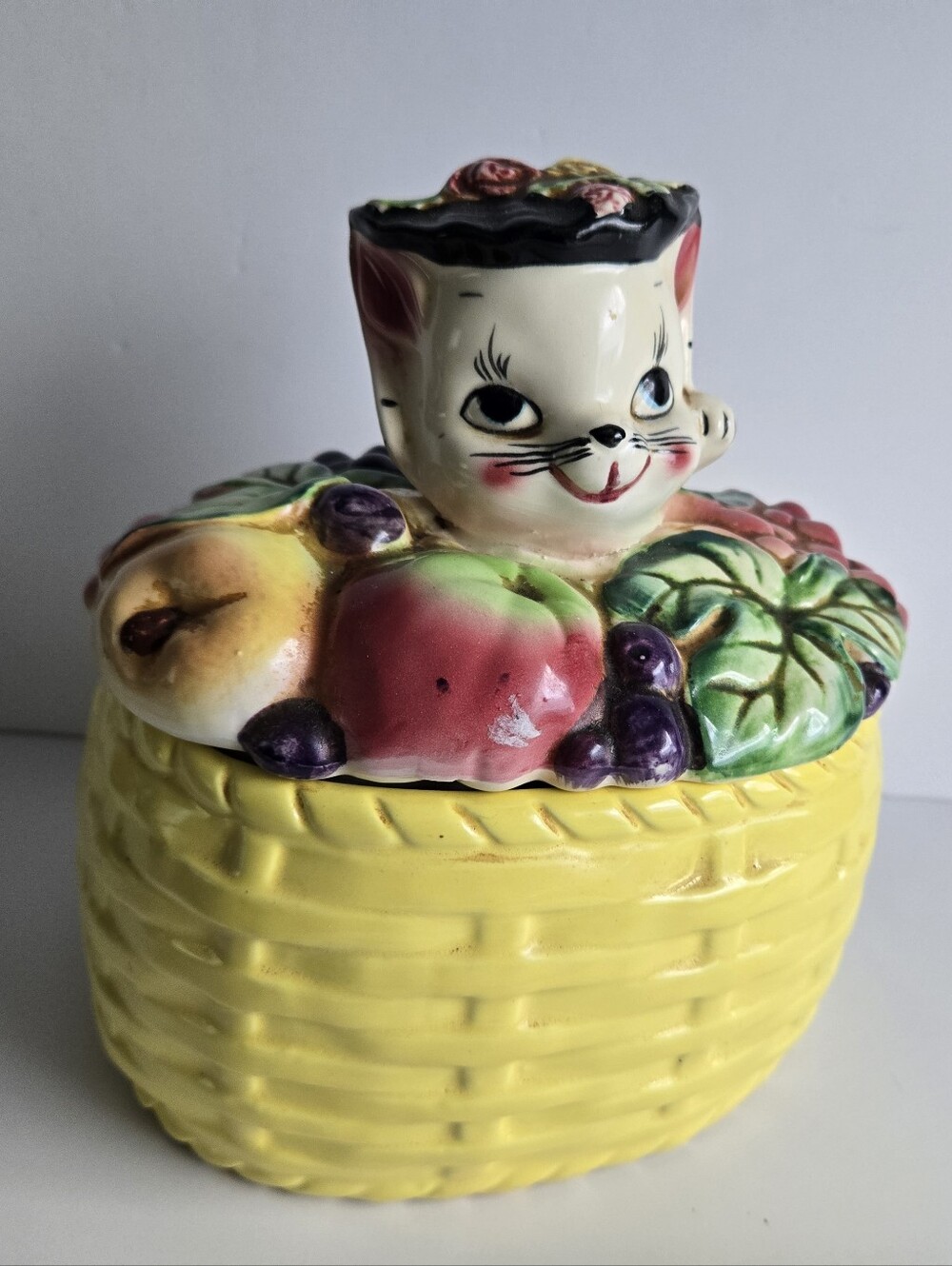 Cat Cookie Jar Vintage
